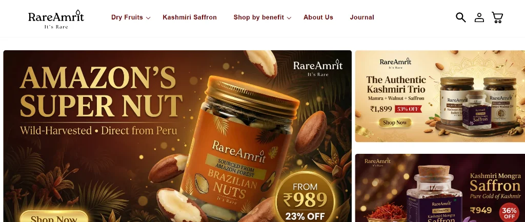 RareAmrit Storefront Showcase